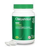 Organika Canadian-Made NAC (N-Acetyl-L-Cysteine) 500mg- Supports Antioxidant Glutathione Levels, Immune System Support, Liver and Detox Support- 180caps