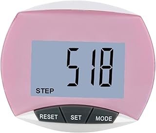 INOOMP Pedômetro De Montanha Passos Monitor 3D Pedômetro De Caminhada Acrílico Pedômetro De Corrida Multifuncional Material Esportivo Rosa Tela Grande Artigos Esportivos Fitness