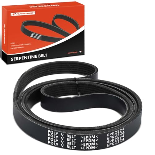 A-Premium Engine Serpentine Drive Belt Compatible with Jeep, Ford, Chevy, Buick, Dodge, AMC, Mercury, Pontiac & Lincoln Cars - Cherokee, Mustang, Crown Victoria, Camaro, Lucerne, Town Car & More