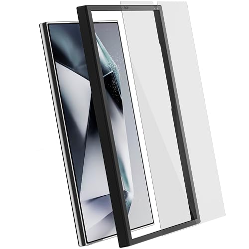 Image of Ghostek Screen Protector for Galaxy S24 Ultra, Full Coverage Tempered Glass Film, 9H Hardness, Easy Installation, HD Clear Glass Protector Designed for 2024 Samsung S24 Ultra (6.8-Inch, Clear)