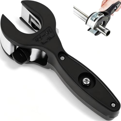 Ratcheting Pipe Cutter 2-in-1 Close Quarters Tubing Cutter Tool (5/16 to 1-1/8) Ratcheting Tubing Cutter Tool for Metal PVC Pex PPR Pipes and Plastic Hoses