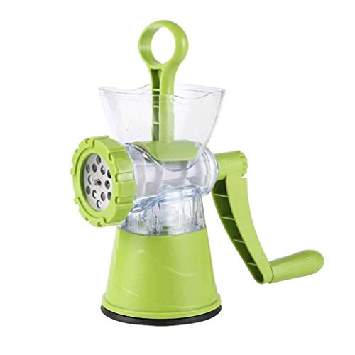 Manueller Fleischwolf Gemüsehacker, Mit 2 Edelstahl-Schneidscheiben, Suasage Machen, Hamburger, Babynahrung