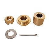 Boat Motor 6L2-45987-00 6L2-45987-01 18-73979 Propeller Spacer 1, 689-45997-00 Spacer 2, 92990-14200 Plain Washer, 90171-14013 Castle Nut, 91490-30030 Cotter Pin for Yamaha Outboard Engine 20HP 25HP 3 -  SouthMarine