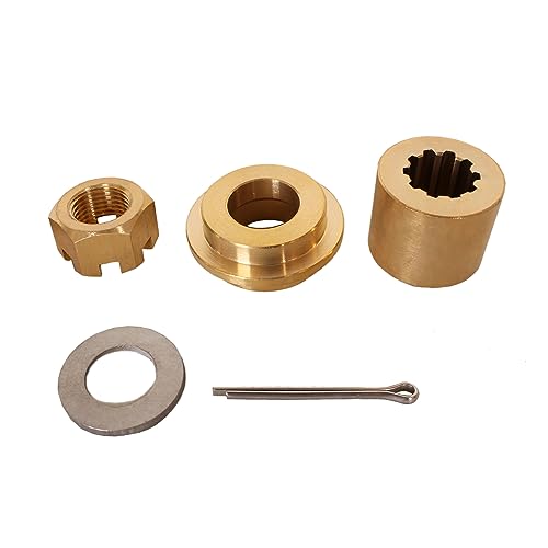 Boat Motor 6L2-45987-00 6L2-45987-01 18-73979 Propeller Spacer 1, 689-45997-00 Spacer 2, 92990-14200 Plain Washer, 90171-14013 Castle Nut, 91490-30030 Cotter Pin for Yamaha Outboard Engine 20HP 25HP 3 -  SouthMarine