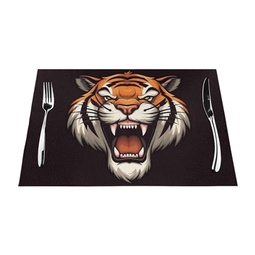 Set de table lavable 30,5x45,7cm | Tapis de table PVC résistant à la chaleur - 8