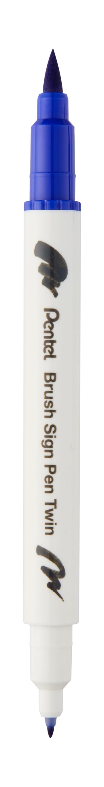 Pentel Brush Sing Pen Twin Çift Taraflı Fırça Uçlu Kalem MAVİ