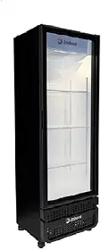 Expositor Vertical Imbera 485 Litros Inverter Porta de Vidro Preto VRS16 - Bivolt