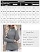 Gyabnw Pullover Damen Rollkragen Strickpullover Langarm Warmer Pulli Basic Gestrickt Sweater Obertiele Herbst Winter Grau,S