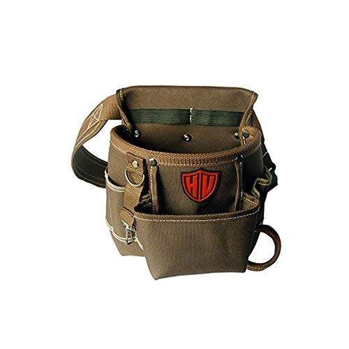 Ceinture à outils réglable à relâchement rapide Sacoche en toile résistante pour travaux Organiseur pour constructeur, bricoleur