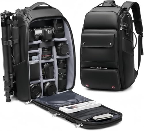 [LuggageLuxe] �J�����p�o�b�N�p�b�N �y�� �h�� �J���������b�N ��e�� ��჌�t/�~���[���X�Ή� �������H �ϏՌ� �J�����o�b�O �o�b�N�p�b�N ���s �o�� �A�E�g�h�A�B�e�p