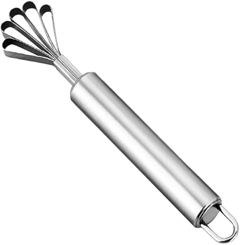 Kichvoe Máquina de afeitar de acero inoxidable raspador de carne removedor de escamador de pescado cuchillo de eliminación múltiple de cepillo de