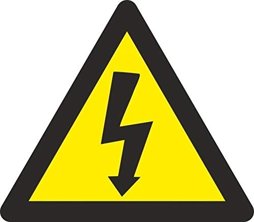 MovilCom® - ADHESIVO TRIANGULO CON RAYO 105mm LADO homologado nueva legislación (ref.RD64000)