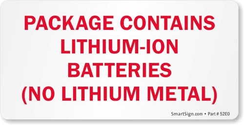 Étiquettes lithium-ion sans lithium métal SmartSign par rouleau de 250