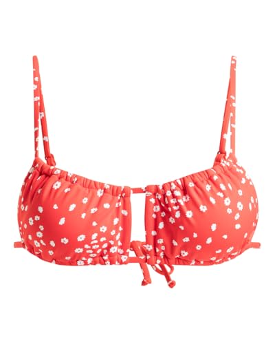 Roxy, Beach Classics Top de Dos Piezas, Mujer, L, Poppy Red Dancing Ditsy Swim