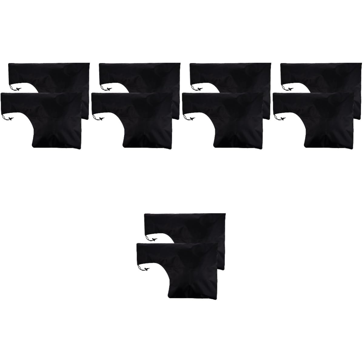 Yardwe 5 Juegos Bolsa De Vacío Al Aire Aspiradoras Rechazar Bolsas Recolector De Hojas Soplador De Hojas Sin Cable Feliz Bolsa De Basura Papelera Black Tela Oxford 420d 2 Piezas * 5