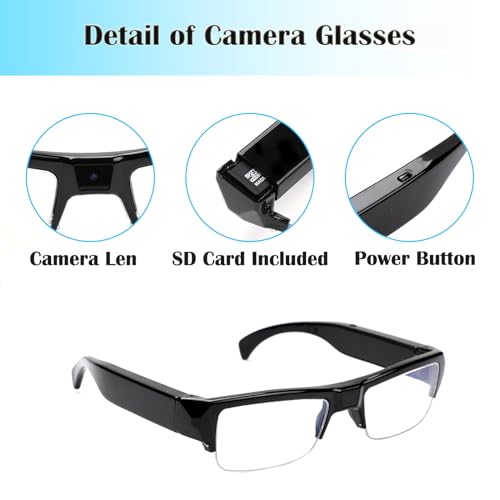 Dahocamgo DHMS27 Camera Glasses 1080P Video Glasses Hd Eyewear Camera Video Cam Photo Taking Video Camcorder thumb #1