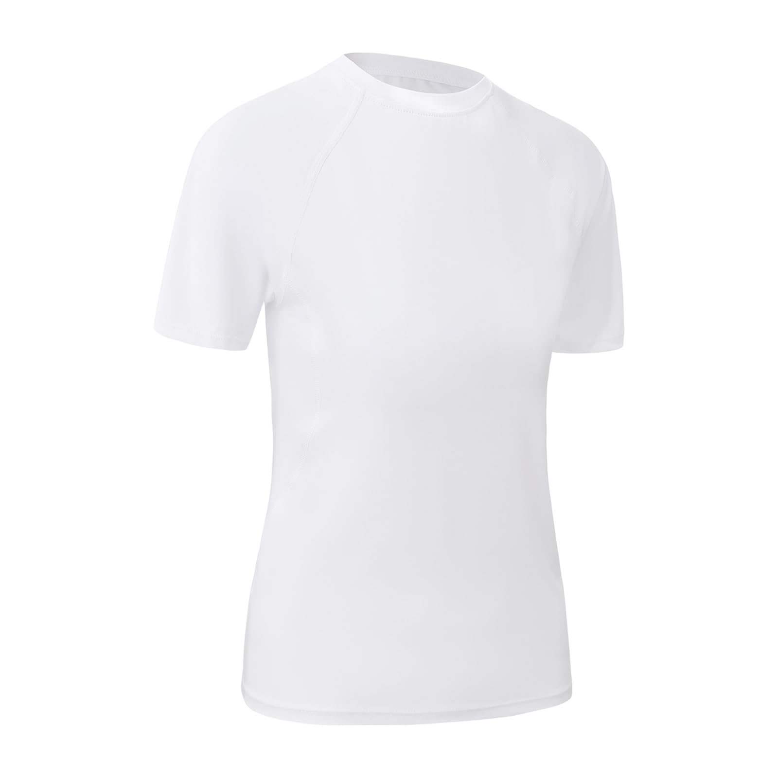 Maglietta a Maniche Corte per Ragazzi Asciugatura Rapida e Traspirante Maglia Intima Base Layer ad Elevata Elasticità Leggera Maglietta Sportiva a Girocollo per Corsa Calcio Basket Ciclismo