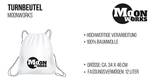 MoonWorks Turnbeutel Bittschön ned orenna, I hob an Obazdn im beidl Bayern bayrisch Bavaria schwarz unisize
