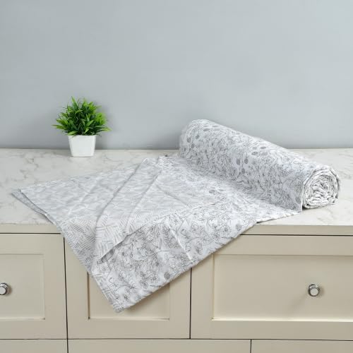 Image of Florida Cotton Double Bed All Season Reversible AC Dohar (Pista, 220x240 CM)