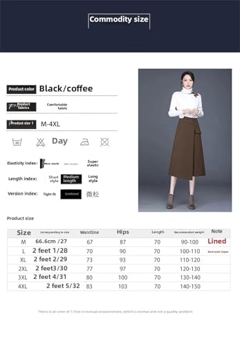 Women's Spring Solid Color Button-Decorated Irregular Midi Slim-Fit High-Waisted A-Line Mini Skirt4