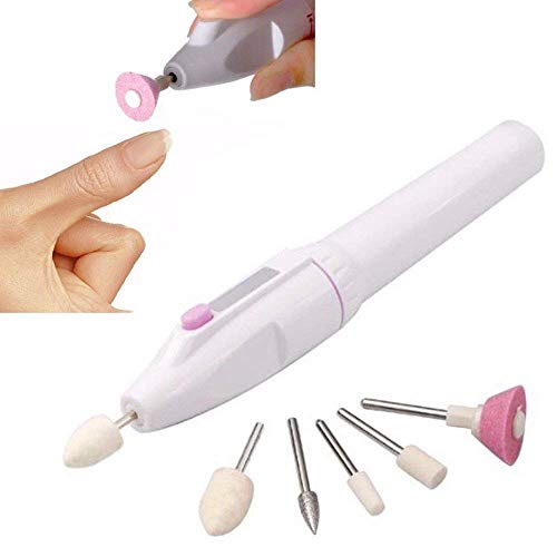 Kazenzo 5 in 1 Art Tip Electric Nails Decorator Salon Sharper Grinder Drill Machine Polish Manicure Pedicure Grooming Tool Kit