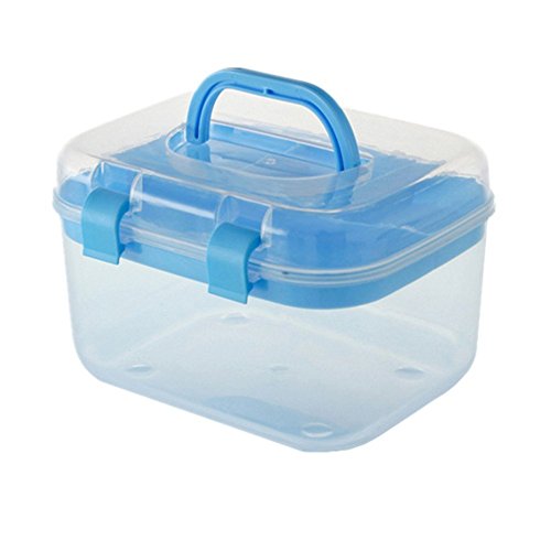 PYRUS Storage Box, Cosmetic Box Transparent Home Multilayer Medical Containers(Random Color)