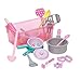 Play Circle Kinderküche Zubehör Geschirr Set, Topfset, backen – Kinder Kochgeschirr für Spielküche – Spielzeug Küchenzubehör Spielgeschirr ab 3 Jahre (21 Teile)