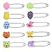 TOSSPER 4pcs Plastic Head-sicherheitsnadel-Baby-Tuch-windel-Locking Buckles Babypflege Dusche Windel-Clips Kinder Mulltuch Brosche Halter