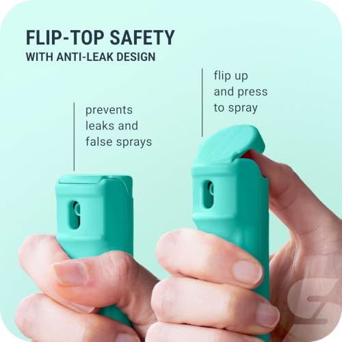 Image of SABRE Pepper Gel Spray with Fast Flip-Top Safety & Snap‑Clip Keychain for Self Defense - Max Strength with UV Dye, Reduces Wind Blowback, 10‑Sec Spray, 14ft Range, Finger Grip, Made in USA, 0.54 fl oz