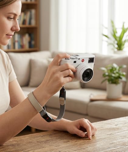 Image of embroidery Camera Strap, Camera Belt, Wrist Strap for Camera - Adjustable Quick Release Hand Strap, Mirrorless & Action Cams
