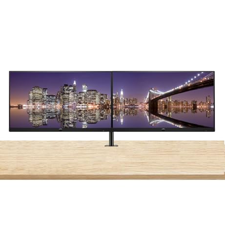 Image of HP Series 5 Pro 24-inch 524pf Full HD (1920 x 1080) LCD IPS Monitor, 2-Pack, DisplayPort, USB Hub Bundled with Desk Mount Dual Monitor Stand