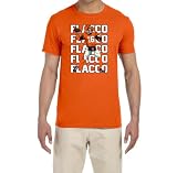 Orange Cincinnati Joe Flacco Text Pic T-Shirt Youth Medium