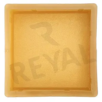 Reyal 8 x 8 MET Paver Block Mould 60mm Thickness(PVC Rubber)(Made In India) For Garden Outdoor Pathway Paver Mould Tiles
