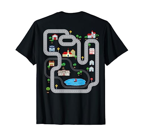 Spielmatte mit Auto KFZ-auf Rückseite Funny T-Shirt