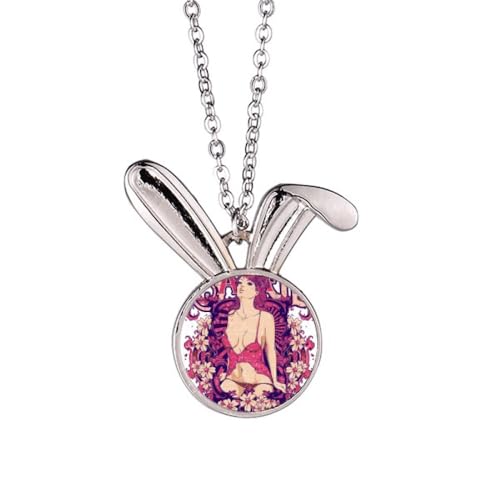 Collier lapin bonnets D pendentif original pour femme tendance