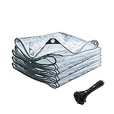 L-HXXS87 Outdoor-Teer-Porine-Blatt transparent, PVC-Kunststoff-Tuch, multifunktional, kalt, Outdoor-Pergola, Pavillon, Dach, Wintergarten, Regenschirm großer Größe (Color : 0.3mm Thick, Size : 1x3m)