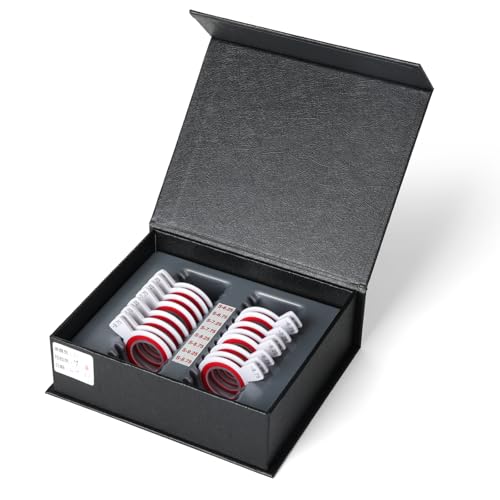 Professional 16-Pack Replacement Prescription Lens Inserts for Eyeglasses | -6.25 to -9.25 D Negative Sphere Diopters | Boxed Set for Optometrists, Ophthalmologists, and Optical Laboratories