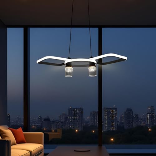 Image of Lyse Decor Chandelier, Jhumar Light for Hall Ceiling, Jhoomer for Living Room, Hanging Pendant Lamp for Bedroom, Dining Room (CH23 BK)