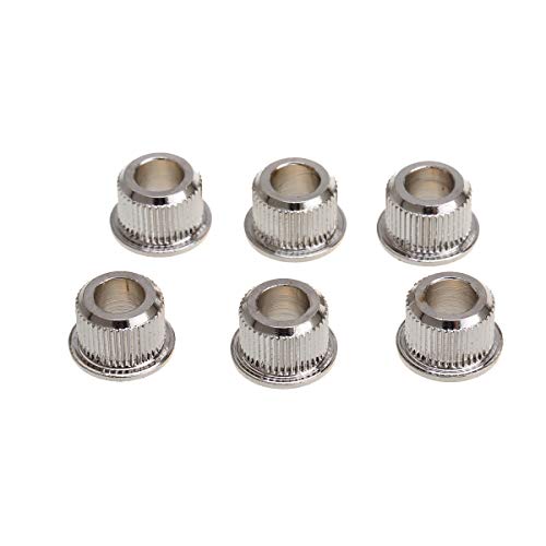 Musiclily Pro Métal Vintage/Moderne 6 mm à 10 mm Conversion Rondelles de Mécaniques Adaptateur Bushings,Nickel (Set de 6… - Les Beatles, Paul McCartney, John Lennon, RIngo Starr, George Harrison Musiclily Pro Métal Vintage/Moderne 6 mm à 10 mm Conversion Rondelles de Mécaniques Adaptateur Bushings,Nickel (Set de 6…