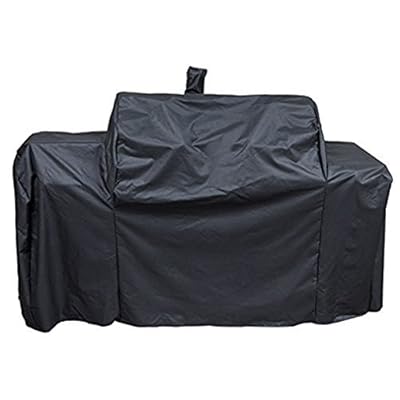 Stanbroil Grill Cover Replacement for Oklahoma Joe's 8899576 Longhorn Grill Combo, Outdoor Charcoal/Smoker/Gas Combo Grill Cover, Offset Smoker Cover, All Weather Protection, Black