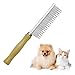 Wooden Handle Grooming Comb for Dogs Cats Petï¼ˆMultitoothï¼‰