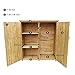 Wiltec Gartenhaus mit 2-flügelige Tür 1350x500x1540mm aus Fichtenholz mit Bitumendach für Garten, Terrasse & Balkon Gerätehaus Geräteschuppen Holzhaus Werkzeugschrank
