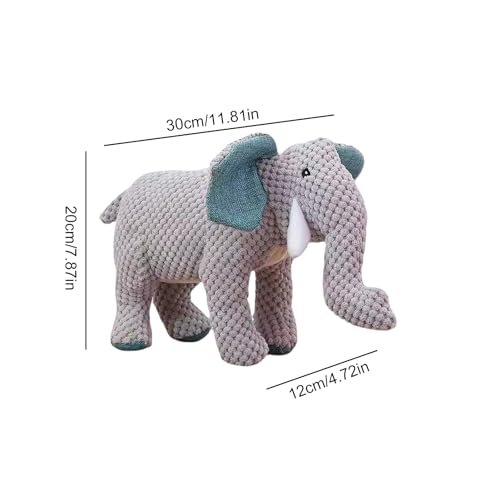 WELTS Brinquedos que barulham para cães, brinquedos interativos de elefante rinoceronte, resistentes