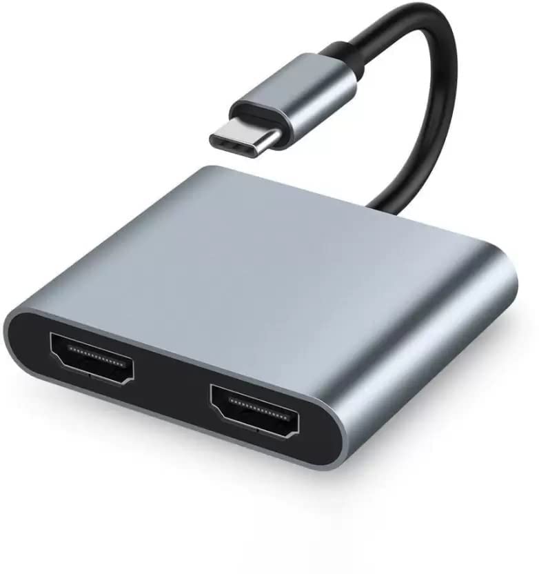 VOOCME USB HUB ype C to Dual HDMI Adapter 2 in 1 USB 3.1 (USB C) to Dual HDMI Adapter 4K 60hz Compatible with Mak-Book Pro 2020-2016,Mak-Book Air 2020-2018,Chrom-Book..-picture-27
