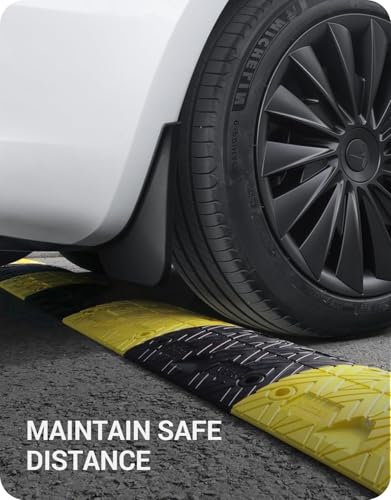 Image of BASENOR 2024 2025 2026 Tesla Model 3 Highland Mud Flaps Splash Guards Fenders (Set of 4), No Drilling No Tape Mudflaps (Proprietary Design) All Weather Protector Mudguards for Model 3