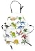 Lunarable Dinosaur Apron, Cartoon Dinosaur Images with Other Elements from Jurassic Fauna Cute Creatures, Unisex Kitchen Bib Apron with Adjustable Neck for Cooking Baking Gardening, Multicolor