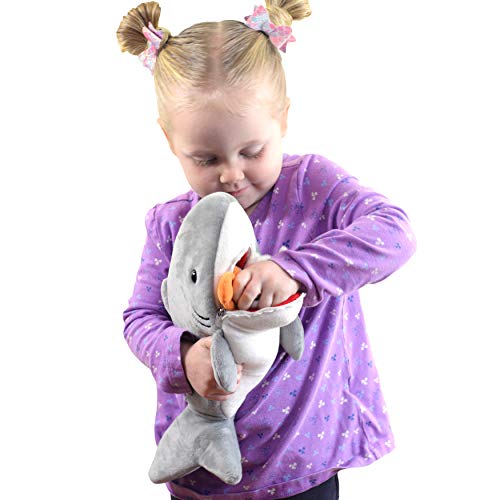 Plush Shark 15 Inch with 6 Soft Baby Sea Creatures for Hungry Great White Shark Plushie Stuffed Animal to Eat Including… - Image 5