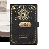 Quaderno con blocco privacy - Diario degli obiettivi A5, diario sicuro con design chiudibile a chiave, strumento di scrittura per bambini adulti adolescenti, pianificatore di studio e di viaggio per v