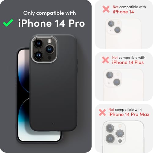 Image of Spigen Cyrill UltraColor Mag | iPhone 14 Pro Case | Black Dark Grey iPhone 14 Pro Back Cover | TPU+Poly Carbonate - Dusk