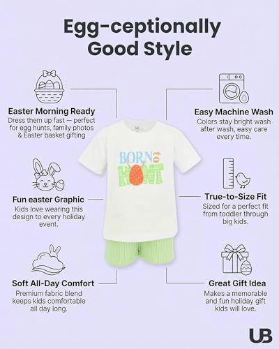Image of Unique Baby Boys 2pc Shorts Set Outfit Short Sleeve Shirt with Embroidery Design and Shorts